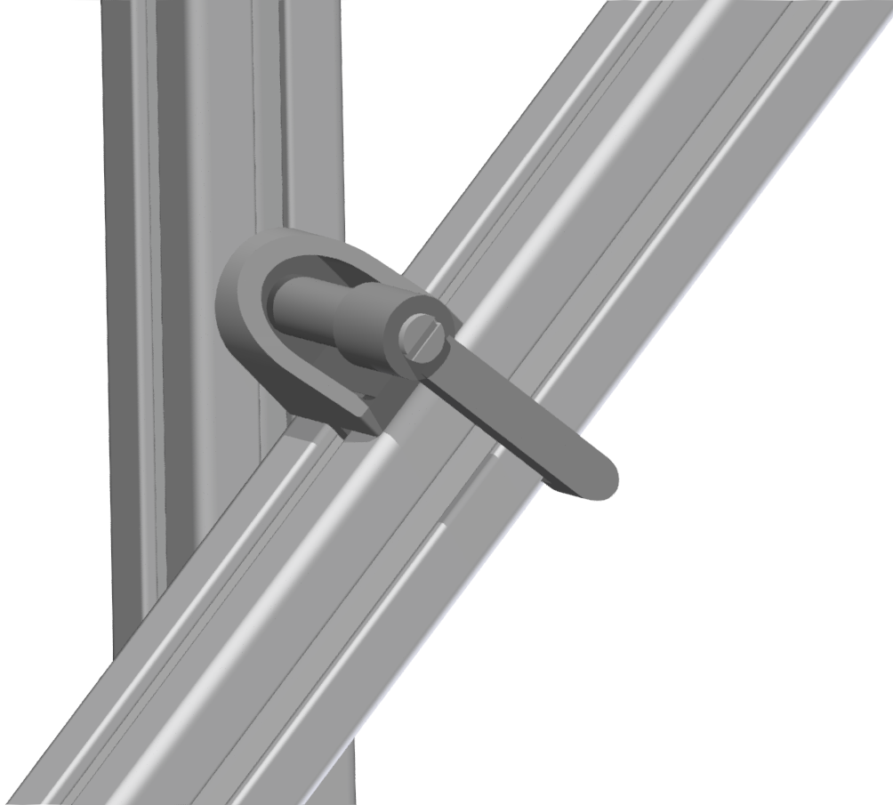 Klemmwinkel 8 mit Klemmhebel Klemmwinkel 8 mit Klemmhebel