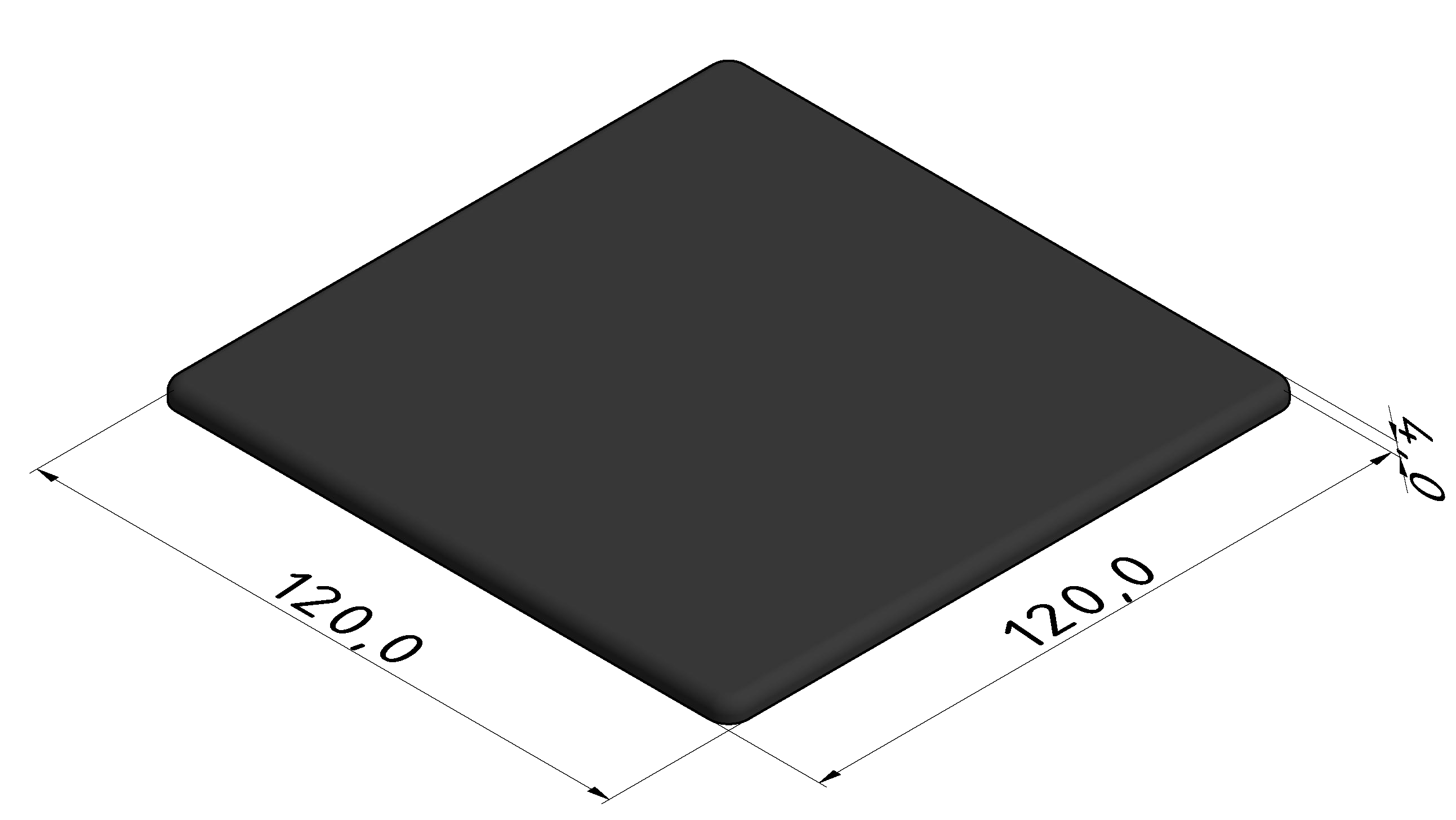 Cap 8 120x120, black