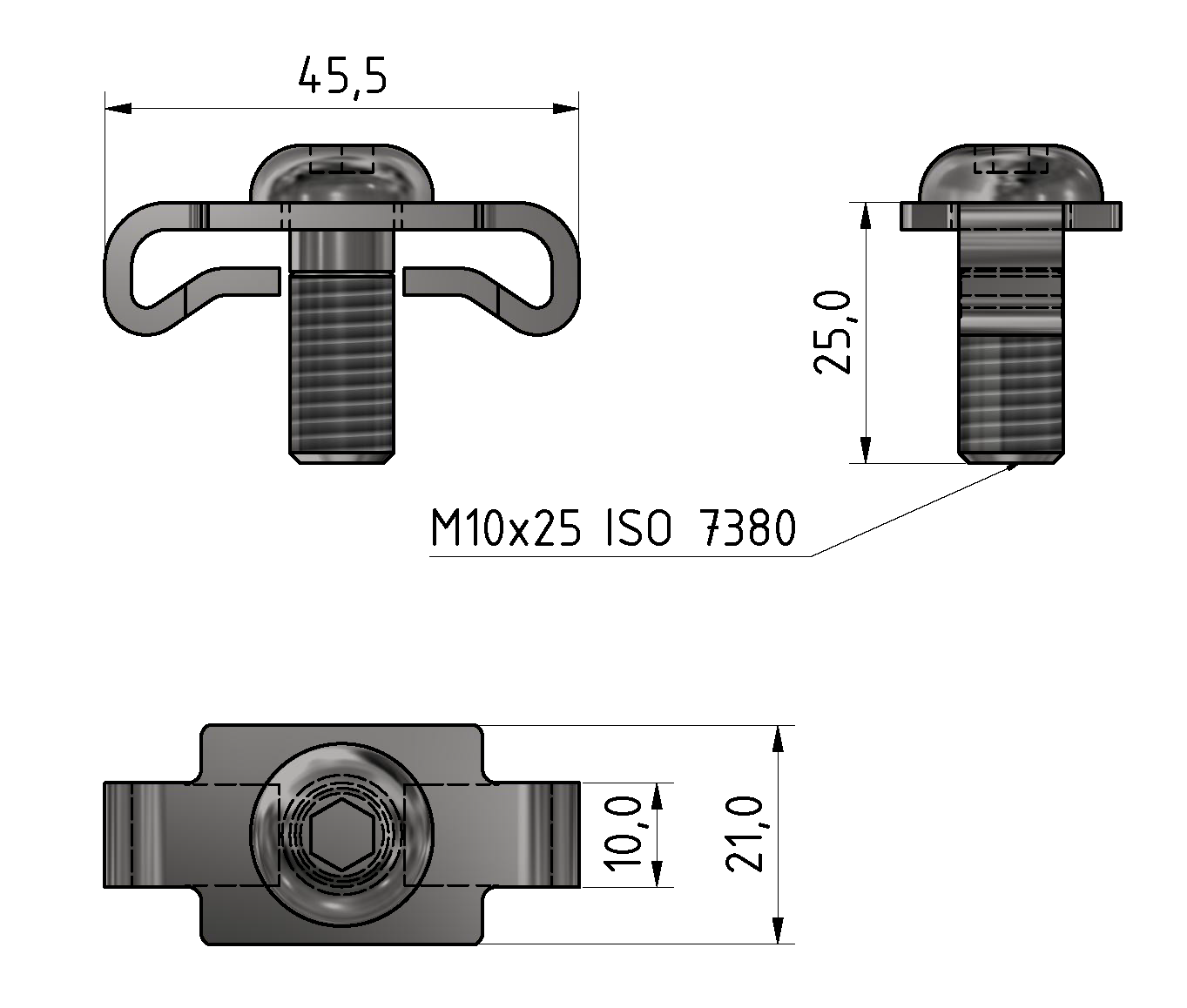 Standard-Verbindungssatz 10, verzinkt