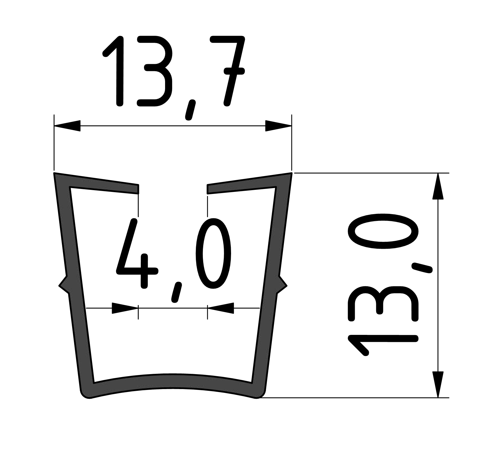 Abdeck- und Einfassprofil, schwarz-10