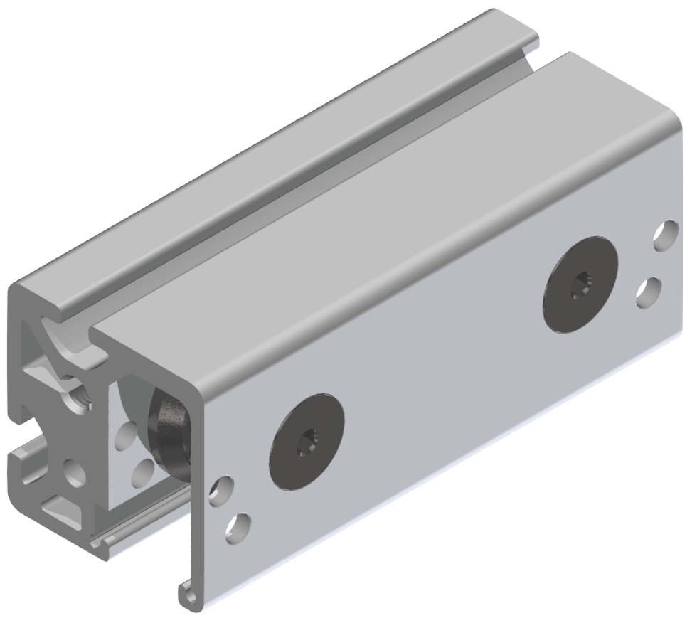 Doppellagereinheit 8 D14 z, rostfrei