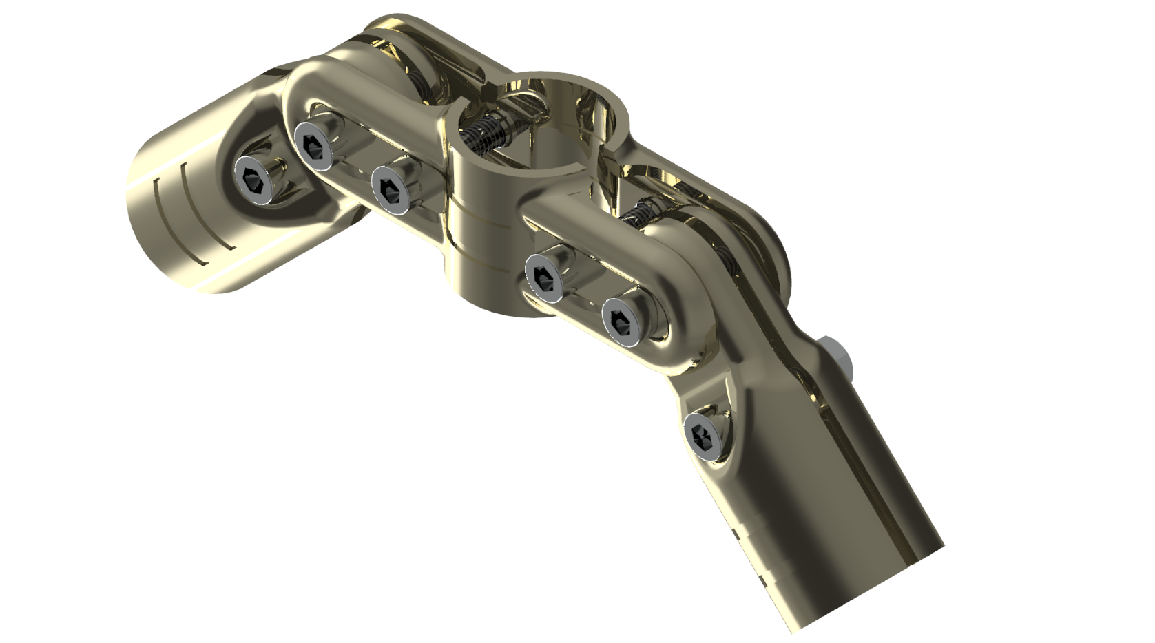 Schwenkverbinderset beidseitig, vernickelt Schwenkverbinderset beidseitig, vernickelt
