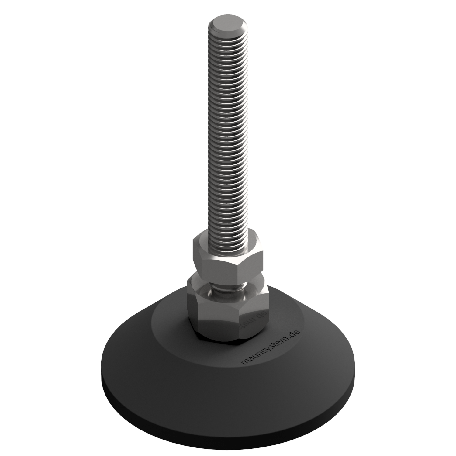 Stellfuß D80, M12x130, schwarz Stellfuß D80, M12x130, schwarz