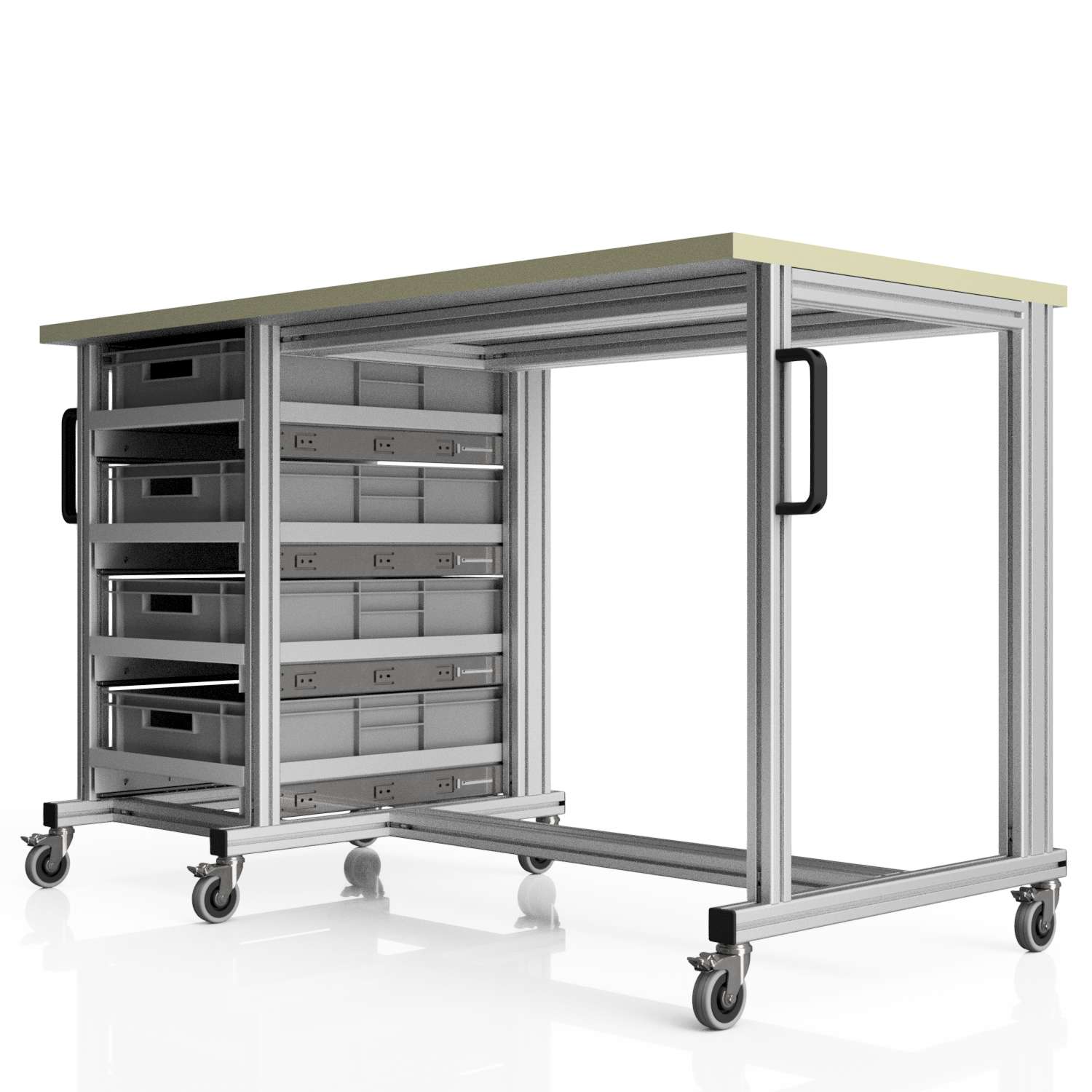 Systemtisch Pro 1480x720 mm für Eurobehälter
