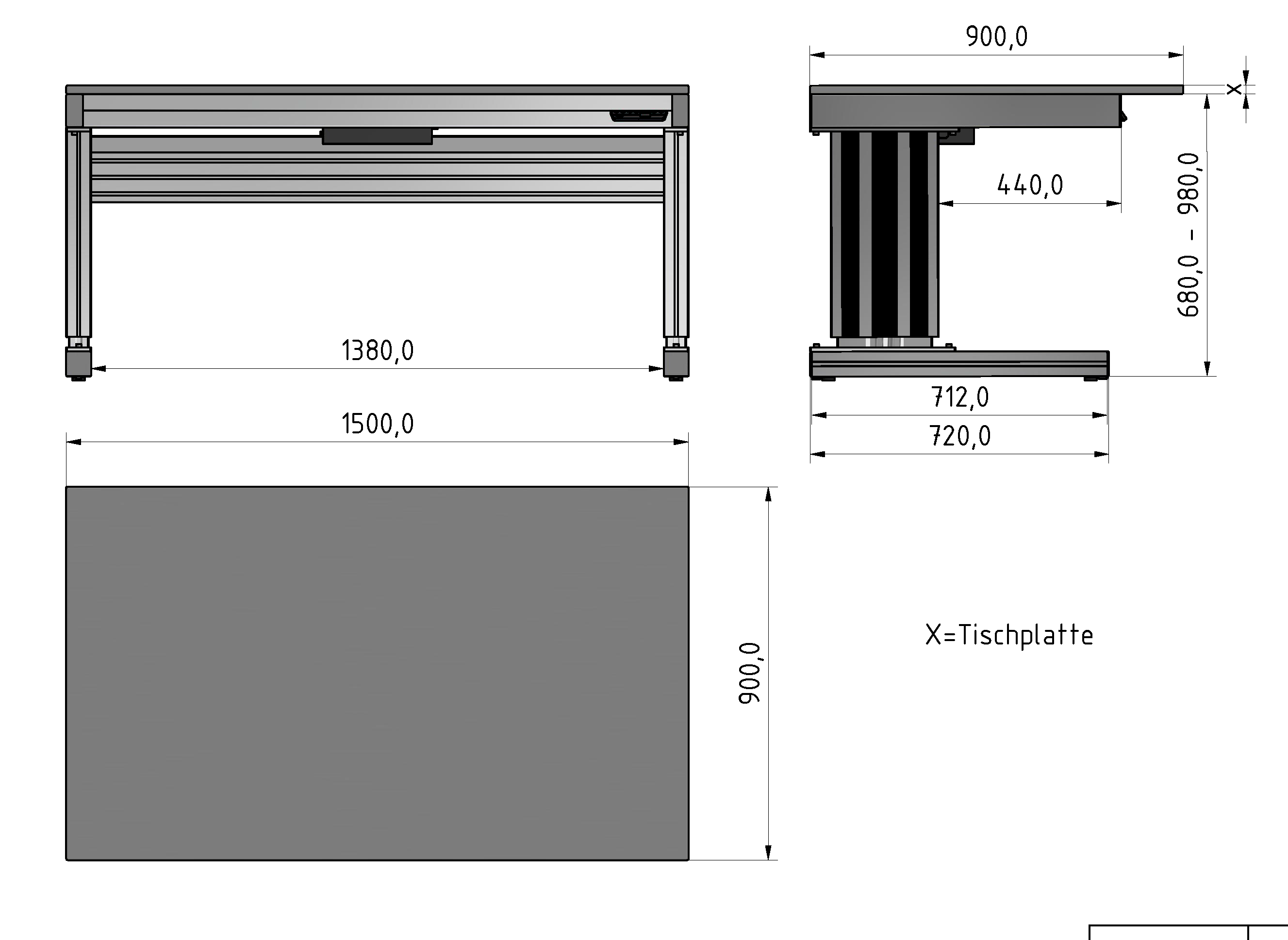 C Line ergo worktable