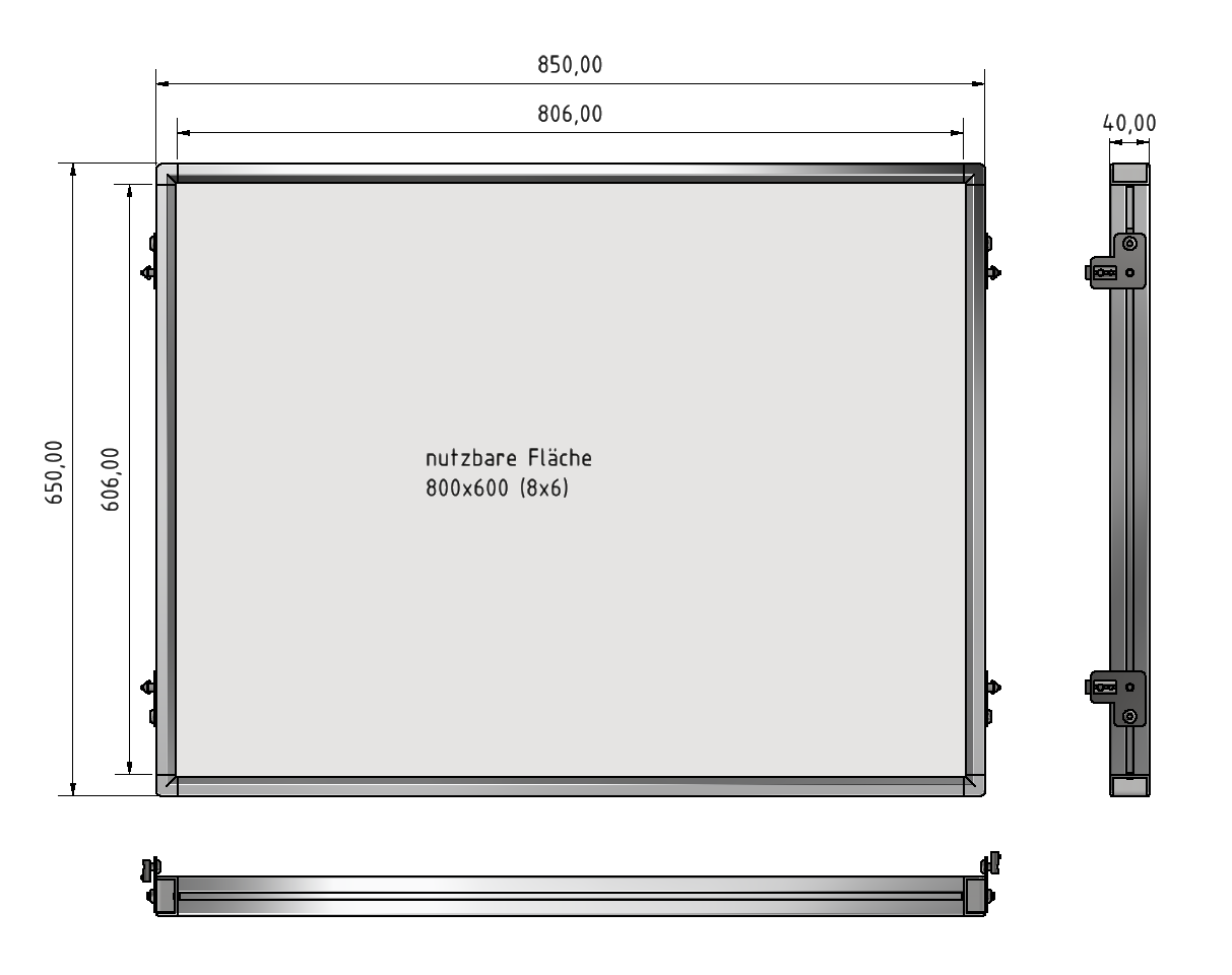 Tray 8x6 ESD F