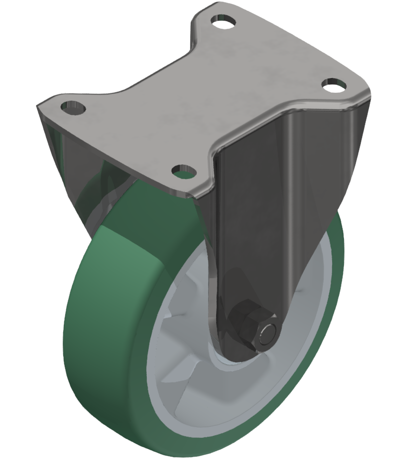 Schwerlast Bockrolle D160, verzinkt