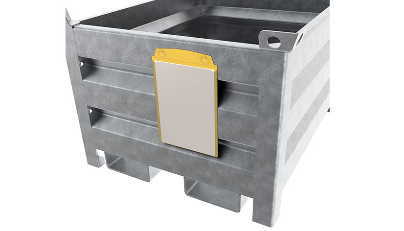 Magnetische Sichttasche DIN A4 hoch - gelb