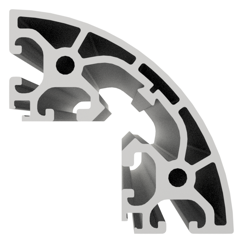 Profil X 8 40 R80-90° K15 - XMS, natur Profil X 8 40 R80-90° K15 - XMS, natur