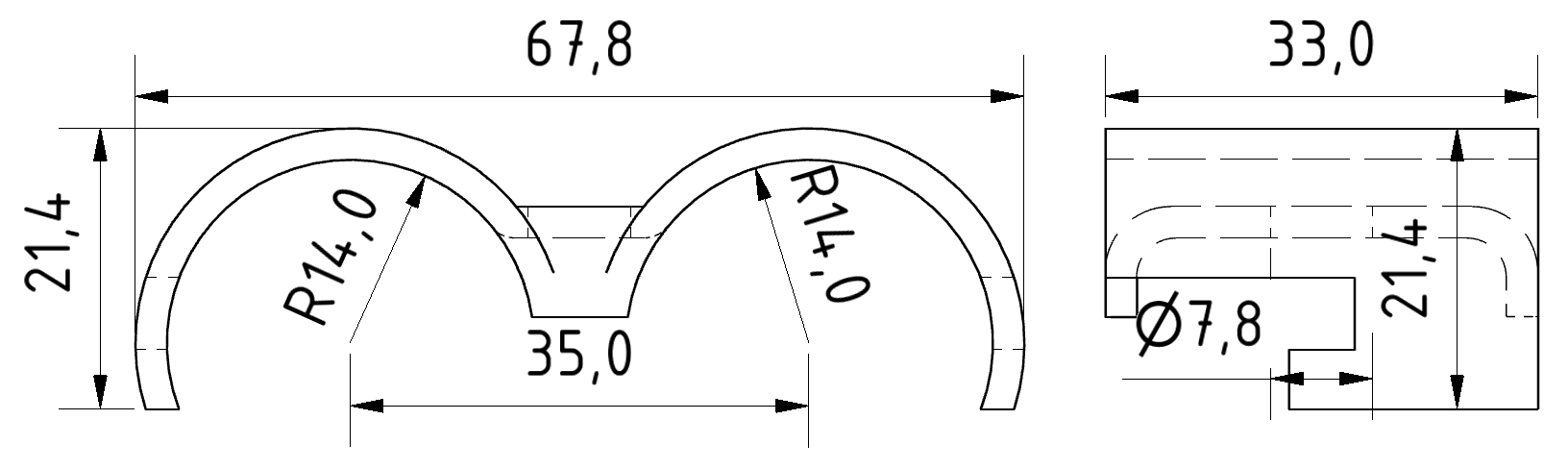 Parallelverbinder, vernickelt