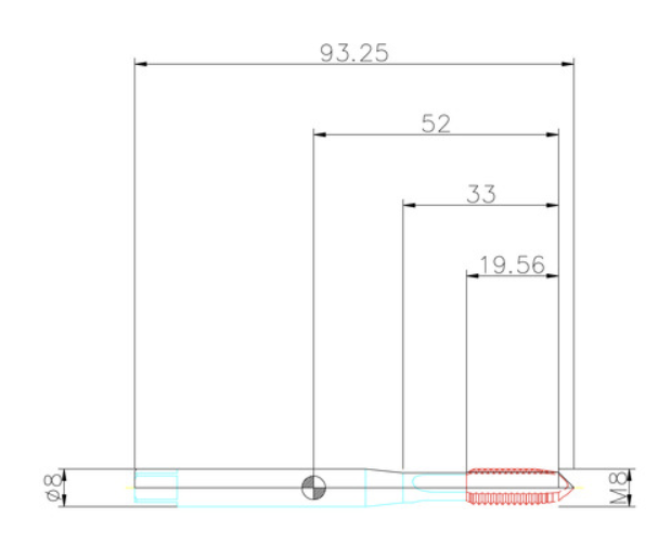 Gewindebohrer M8 PRO HSS