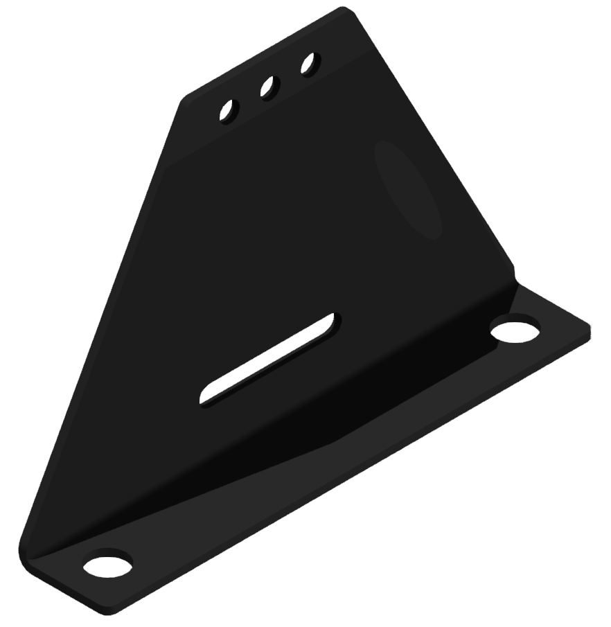 Stellfuß 8 240x160, schwarz Stellfuß 8 240x160, schwarz
