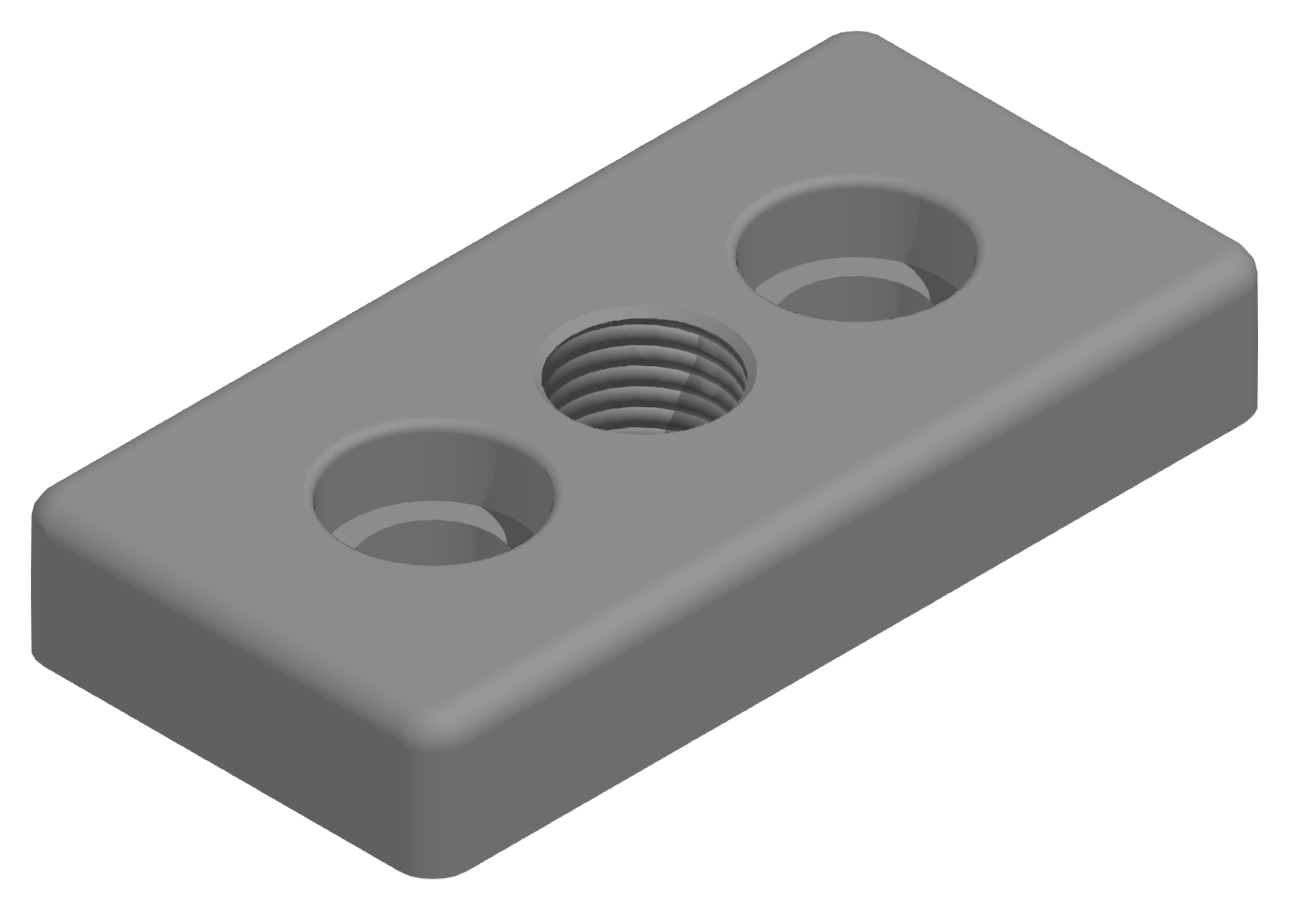 Fußplatte 50x100 M20 - 10