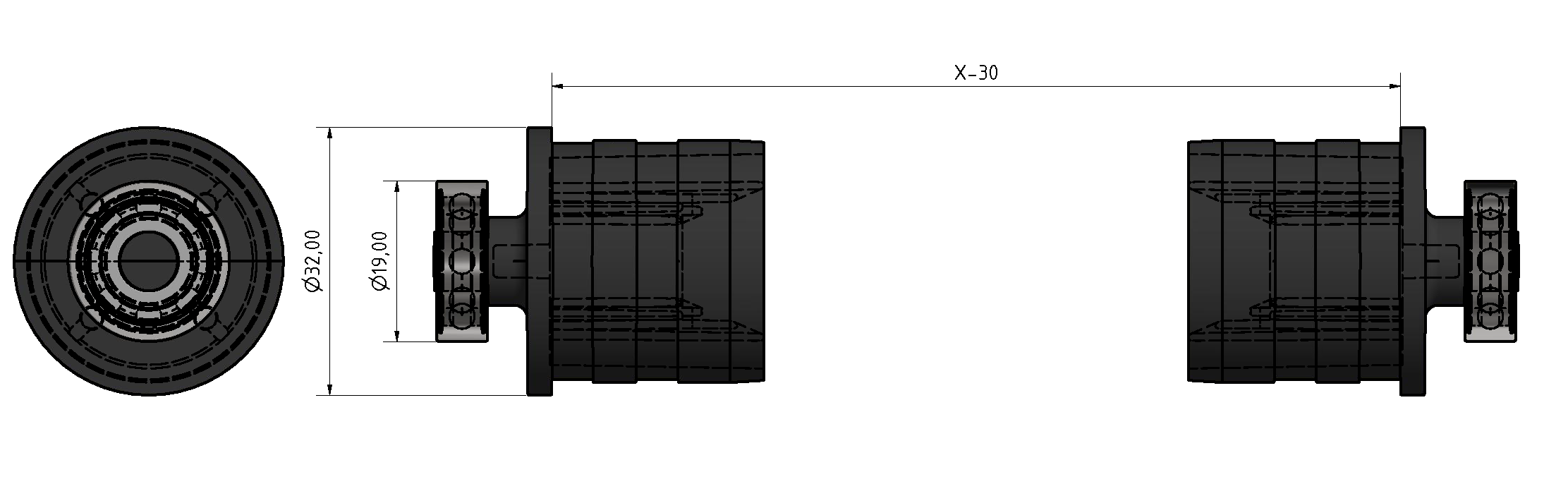 Transportrolle TR32, Lagersatz Transportrolle TR32, Lagersatz