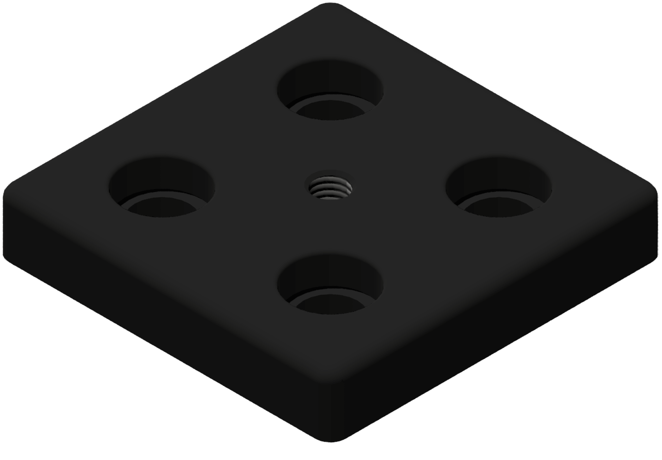 Fußplatte 90x90 M10 - 10