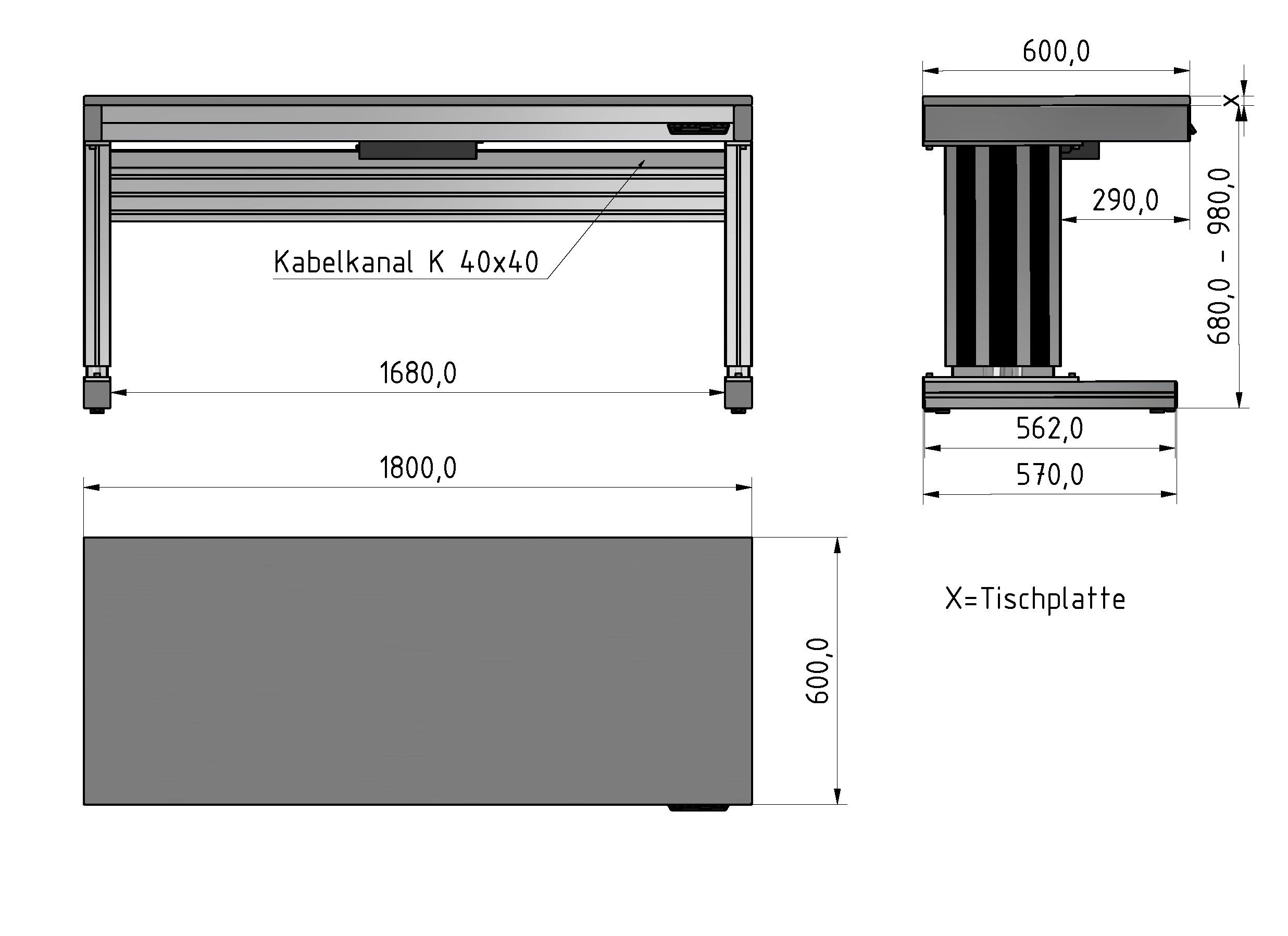 C Line ergo worktable