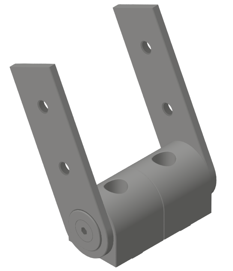 Tragarmgelenk 45x90, weißaluminium-10