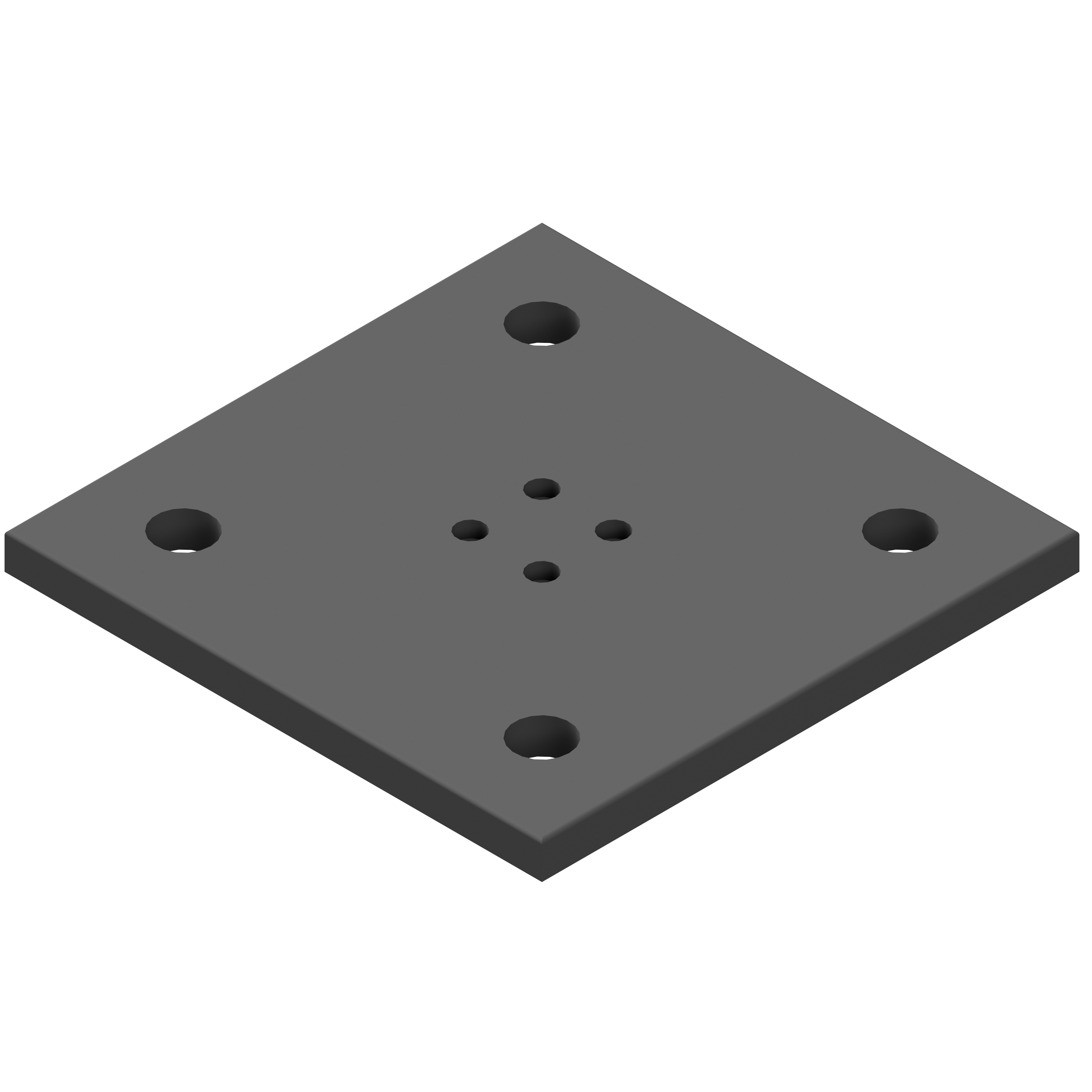 Portalplatte 8 300x300 80x80, brüniert Portalplatte 8 300x300 80x80, brüniert