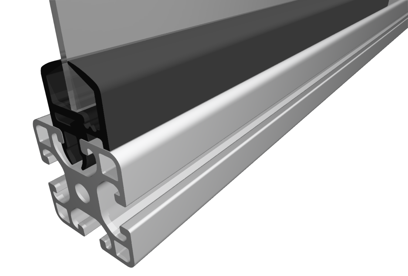 Einfassprofil Kunststoff PP/TPE , schwarz-8