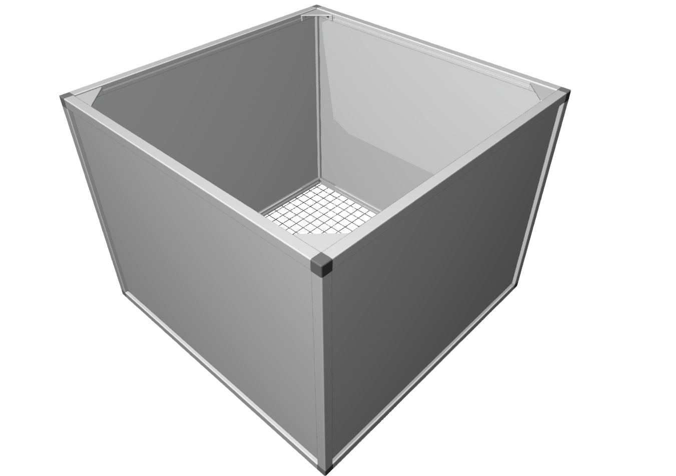 Raised bed aluline 100 x 100 cm Raised bed aluline 100 x 100 cm