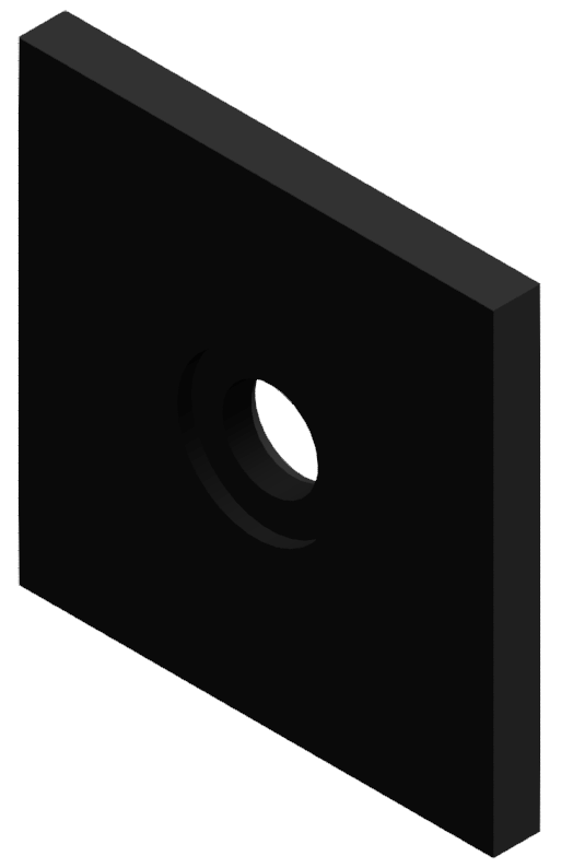 Pressure Plate 100x100x10, steel black-8