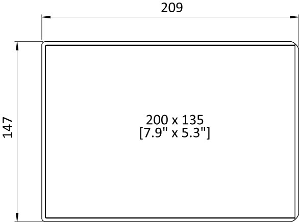 Seitlich offene KANBAN Hülle 200 x 135