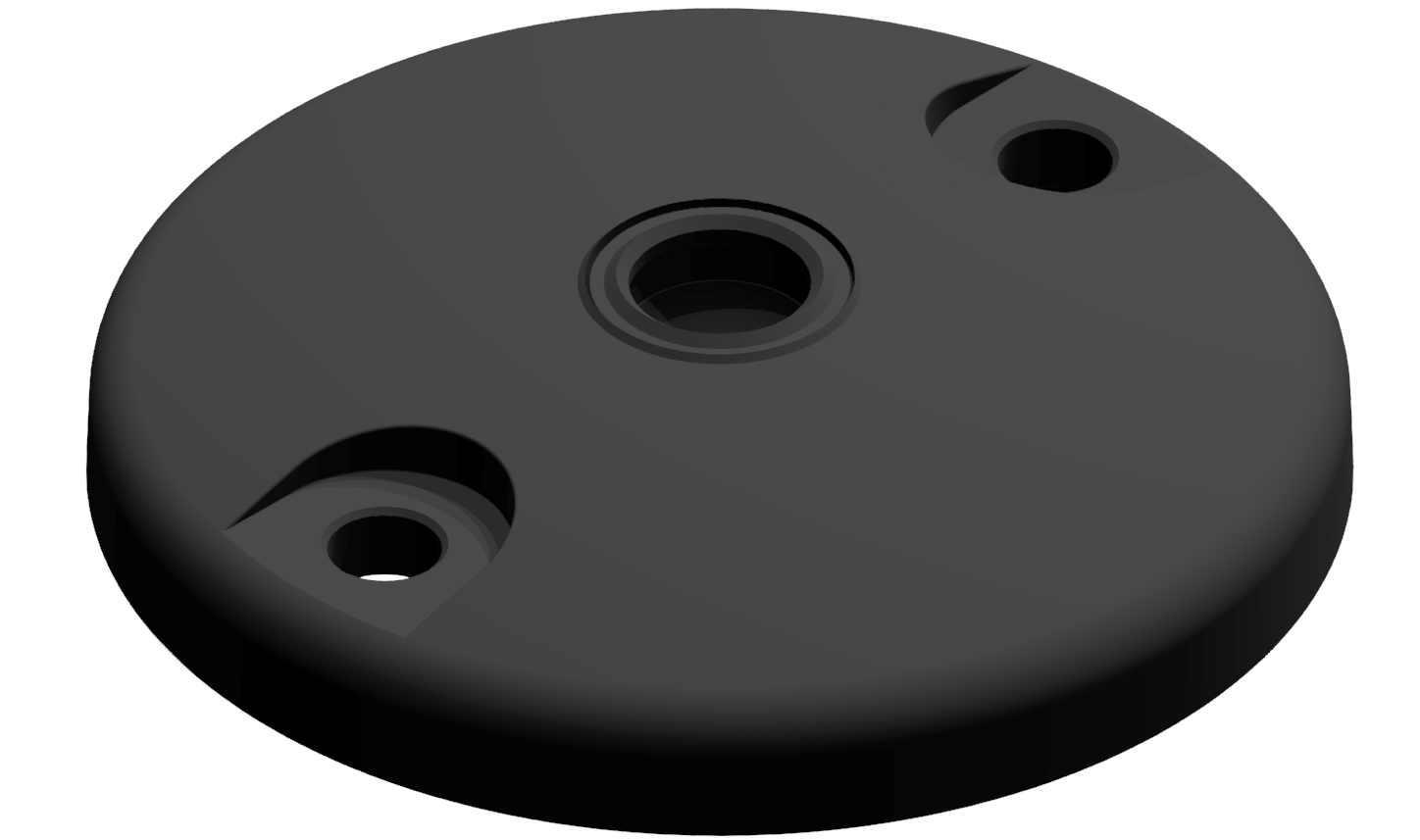 Teller A DÜ D100 ZN, schwarz