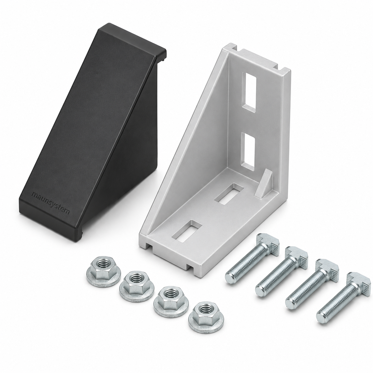 Winkelsatz 40x80, weißaluminium-10
