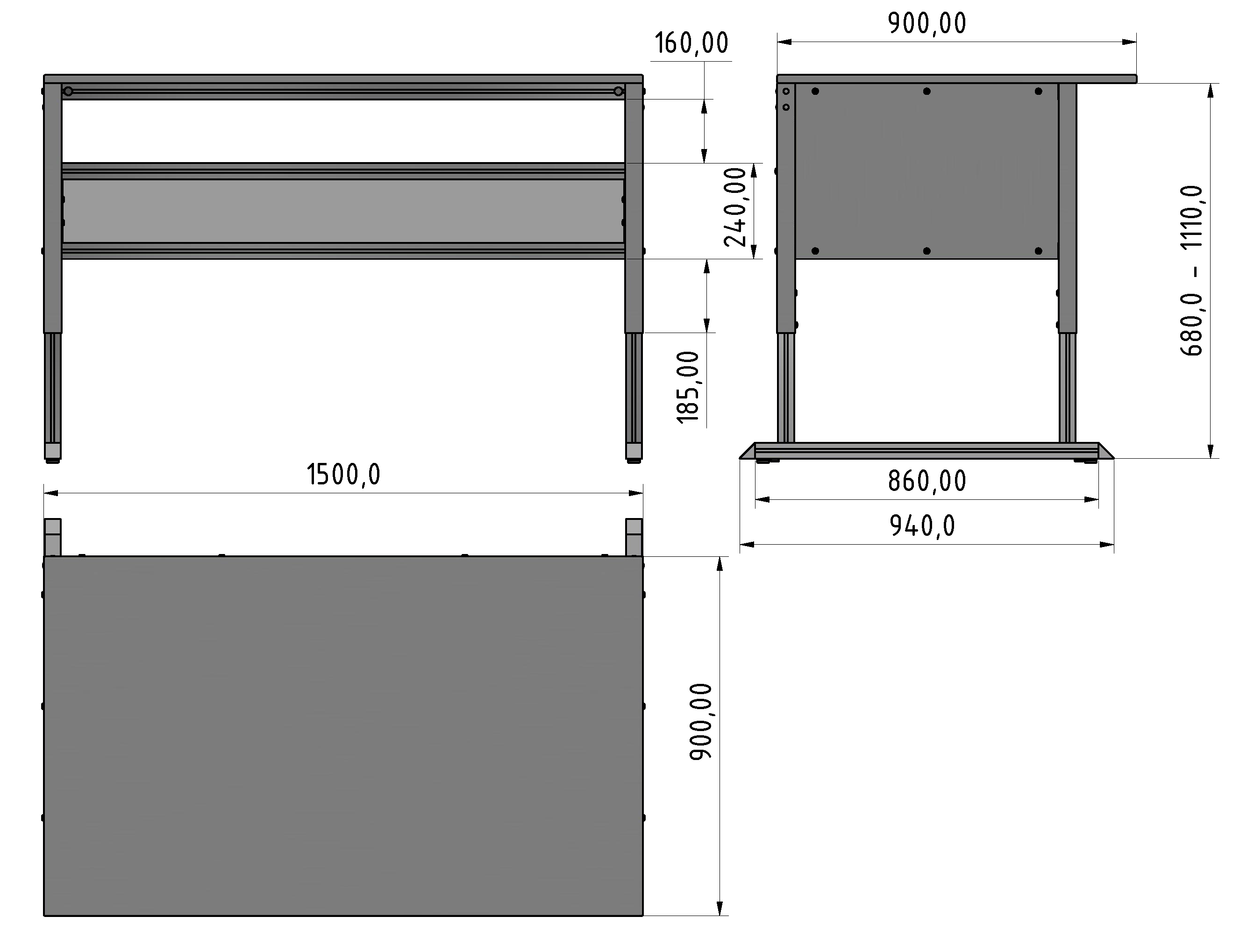 Basic Line Arbeitstisch