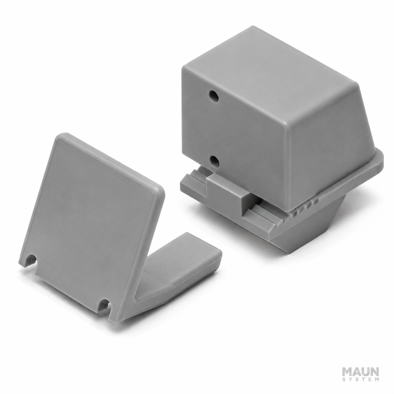 Klemm-Multiblock 8 PA, grau