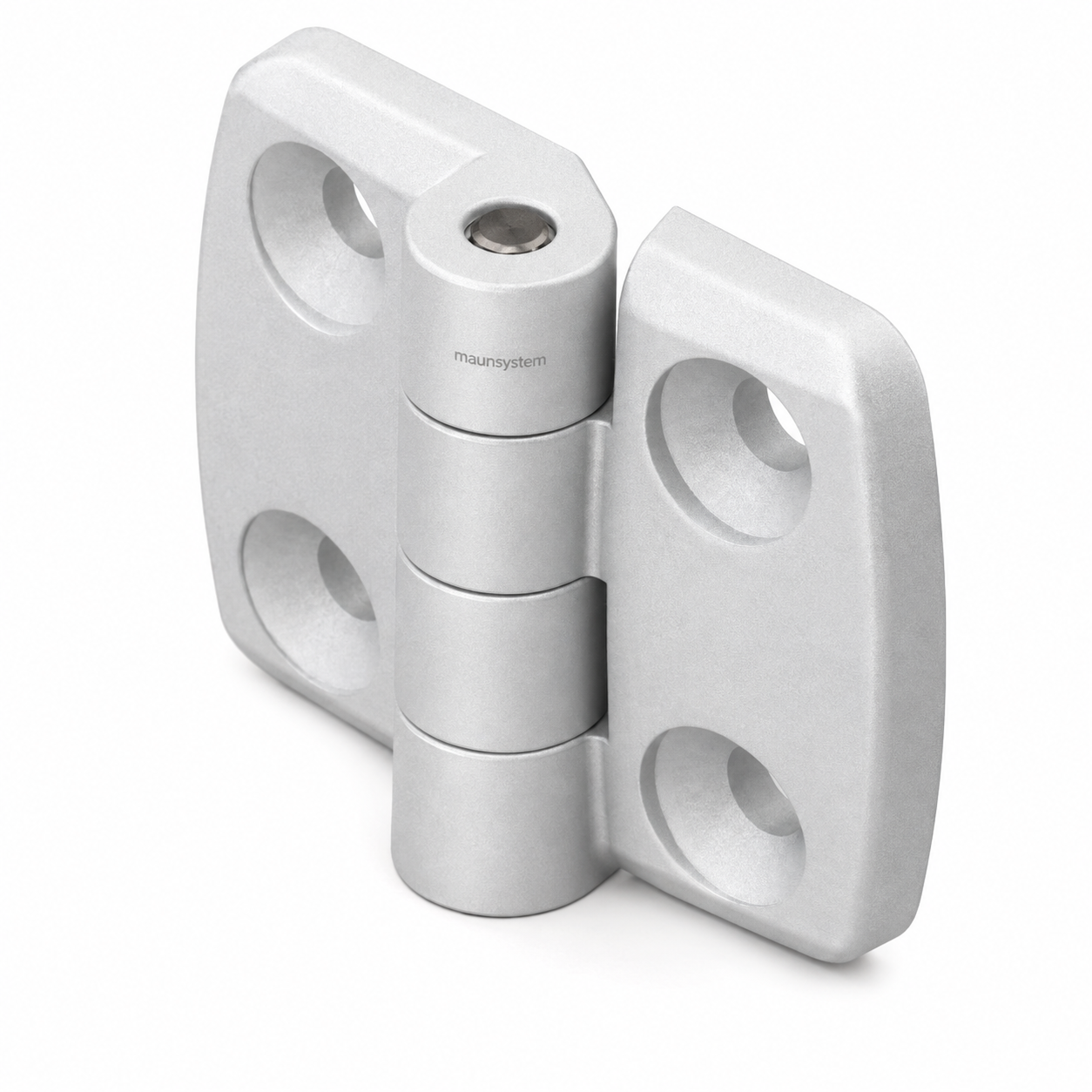 Alu Combi Hinge non detachable 30x30 Al, white aluminium-8