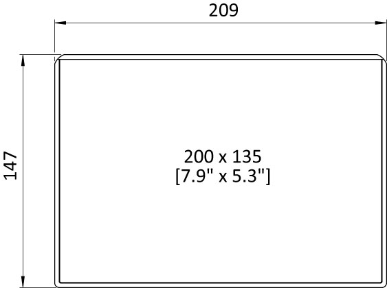Oben offene KANBAN Hülle 200 x 135 - blau Oben offene KANBAN Hülle 200 x 135 - blau