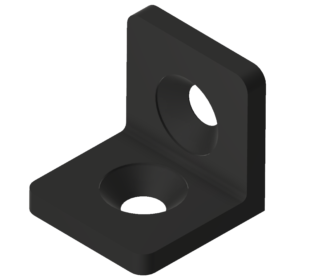 Angle Bracket 20 ST, black-6 Angle Bracket 20 ST, black-6