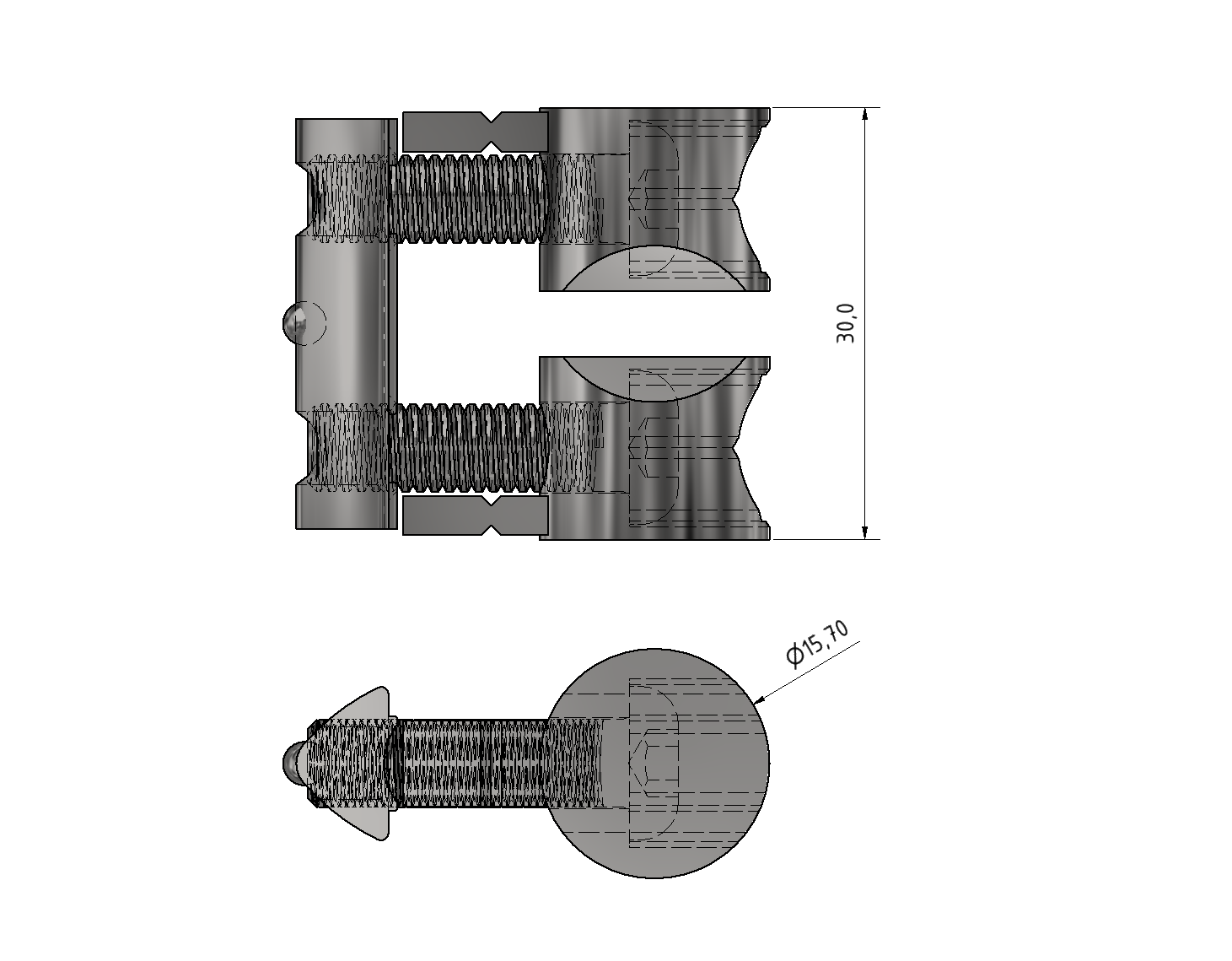 Universal-Fastening Set 8 80, bright zinc-plated