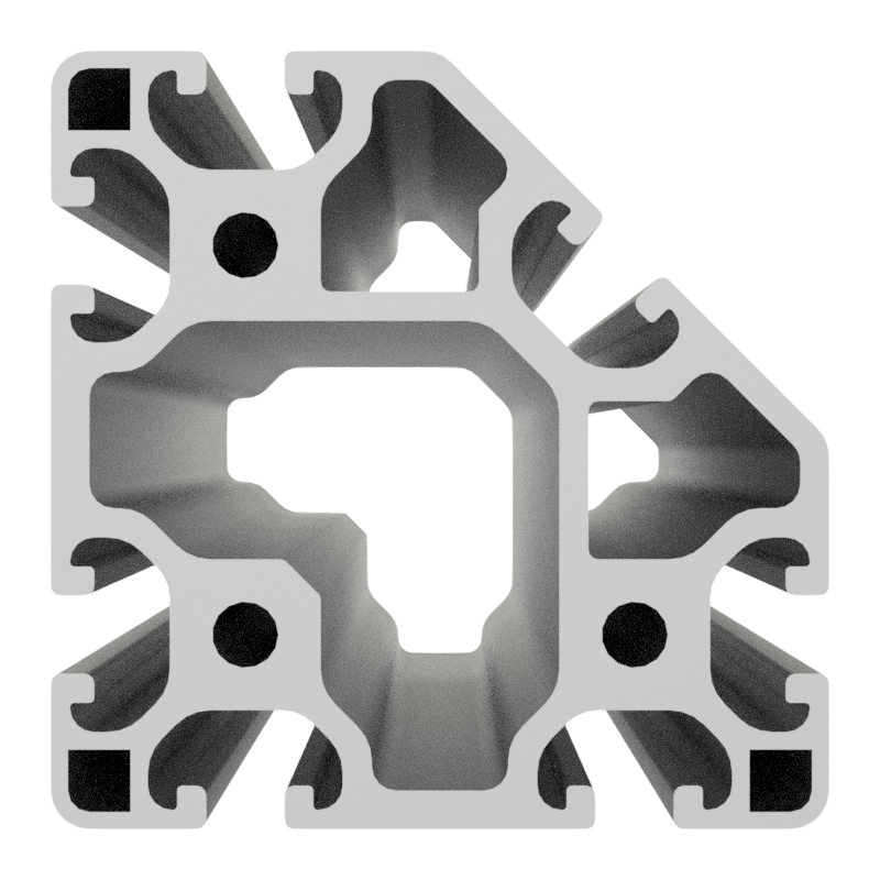 Profil 8 80x80-45° leicht, natur