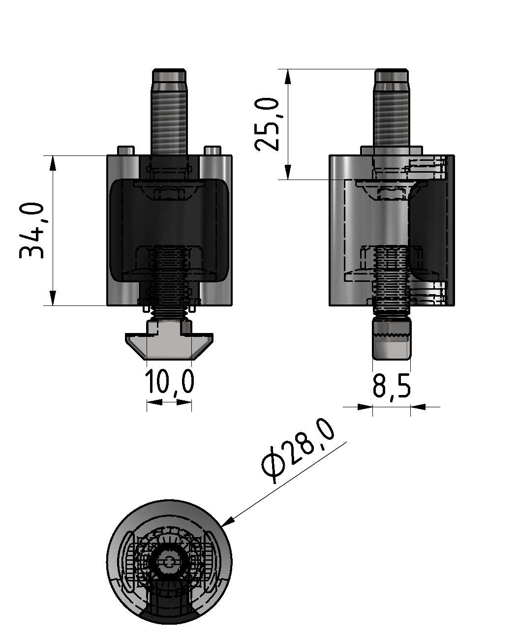 T-Connector Slot 10 Set D28