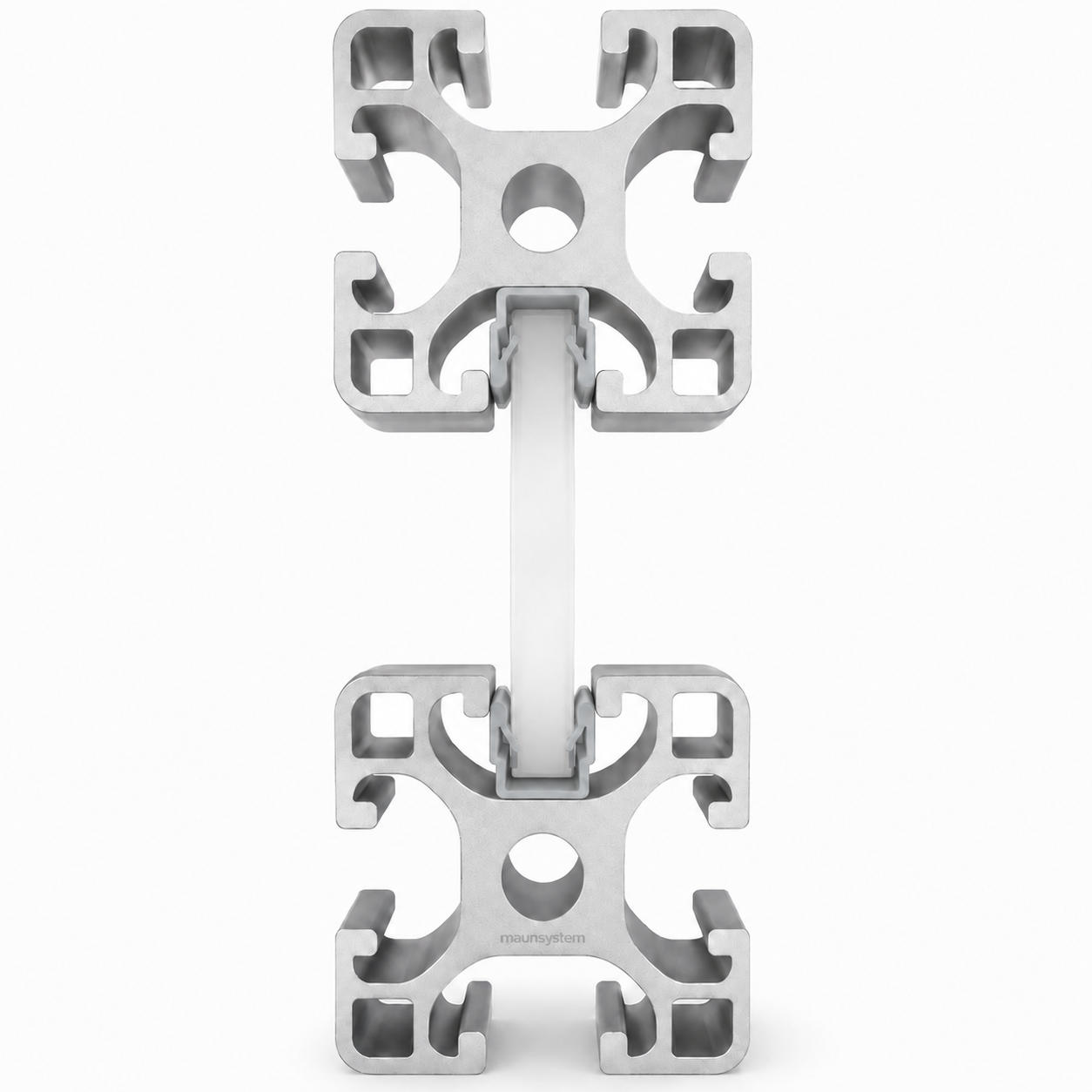 Abdeck- und Einfassprofil 8, weißaluminium