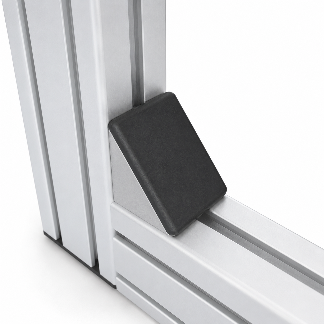 Winkelsatz 8 40x40 mit schwarzer Abdeckkappe