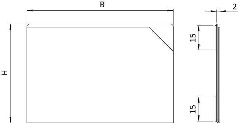Magnetische KANBAN-Etikettenhalter 117 x 158