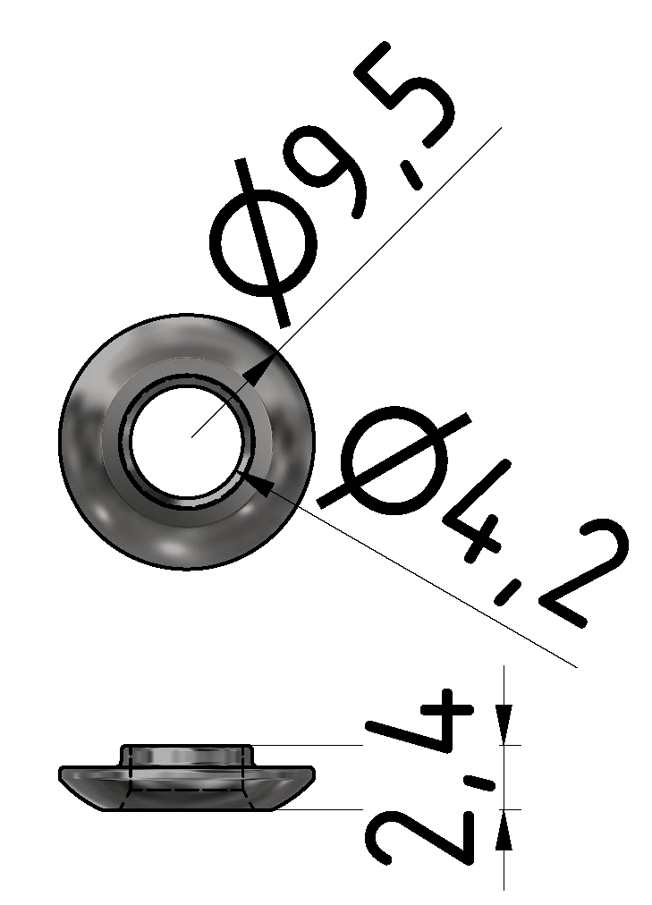 Nutscheibe 5 D4, verzinkt