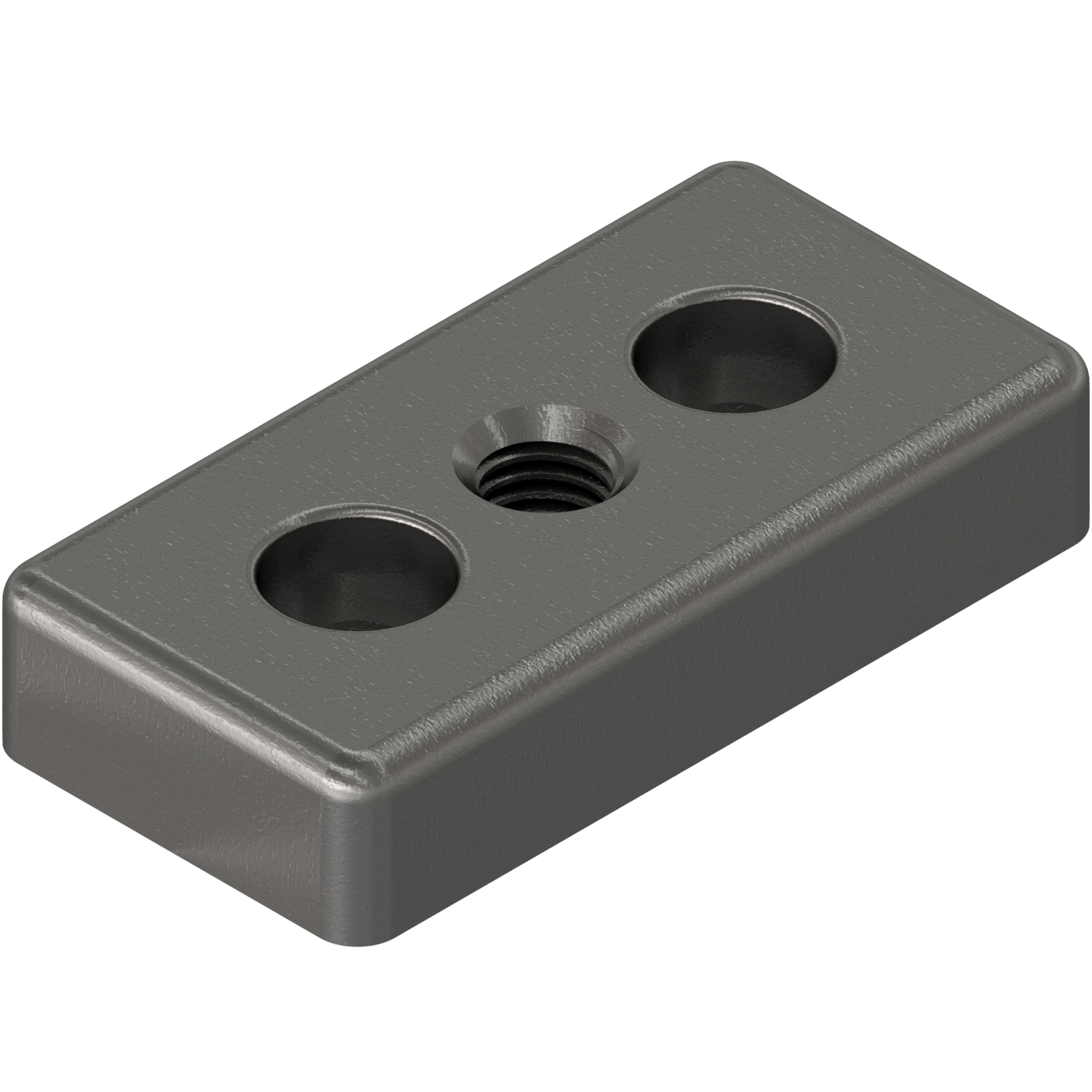 Base Plate 8 80x40, M12, bright zinc-plated