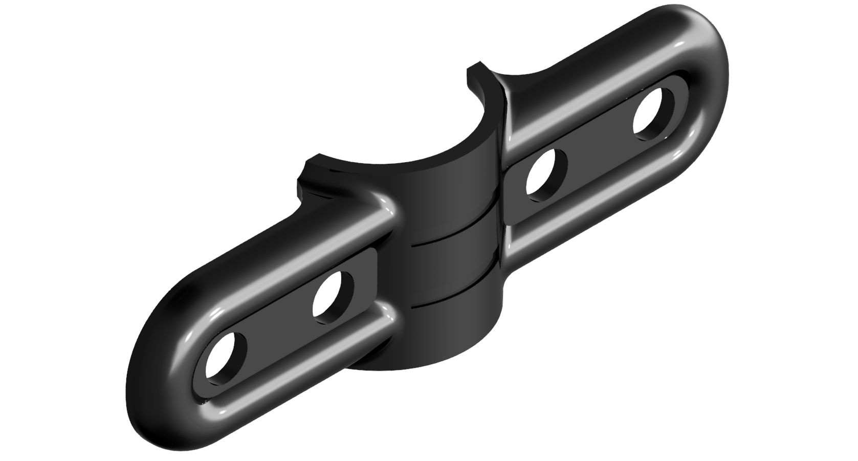 Double Twist Connector, black