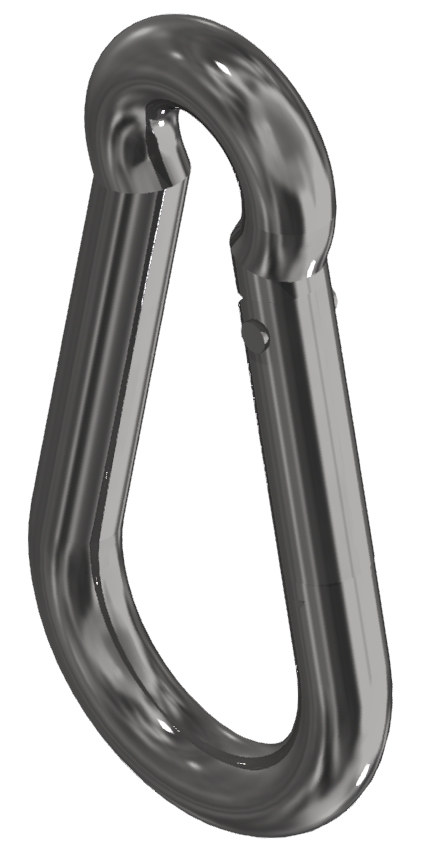 Snap hook, bright zinc-plated-6/8/10 Snap hook, bright zinc-plated-6/8/10