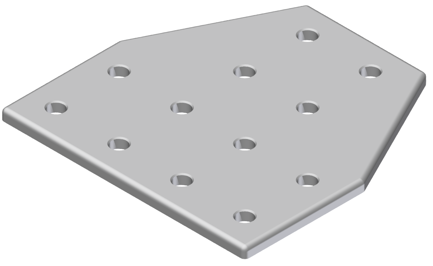 Verbinderplatte T 120x120, eloxiert-8