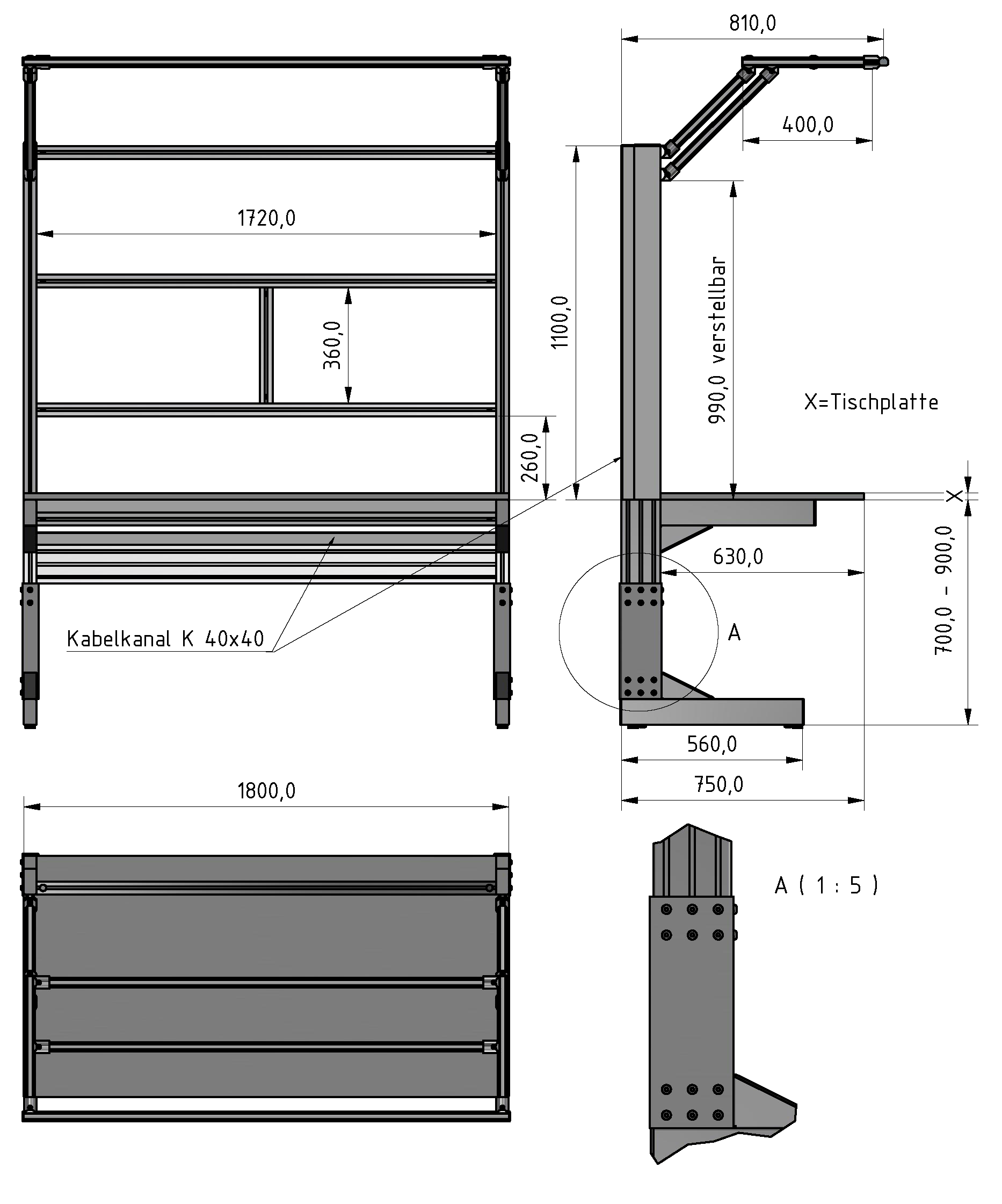 C Line  plus worktable