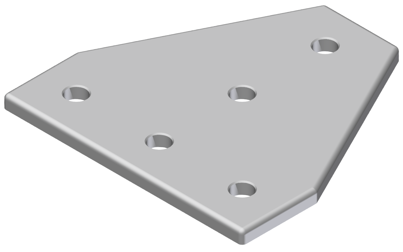 Verbinderplatte T 120x120, eloxiert-10