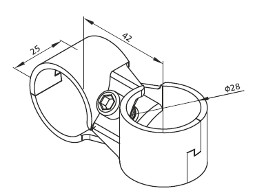 Base connector set strut