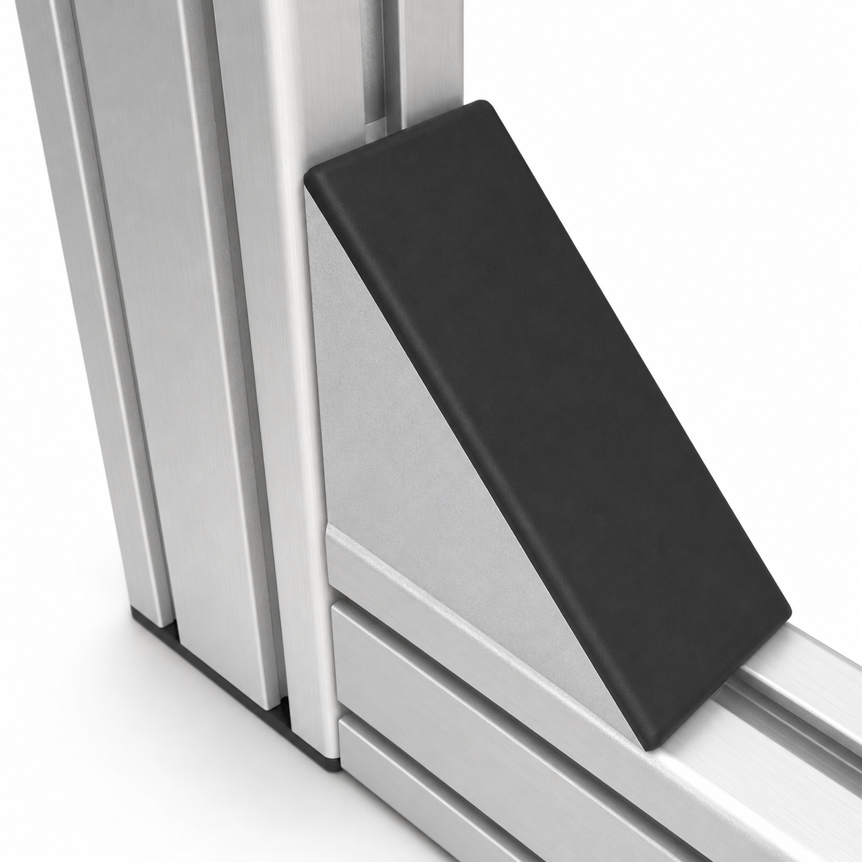 Winkelsatz 8 80x80 mit schwarzer Abdeckkappe