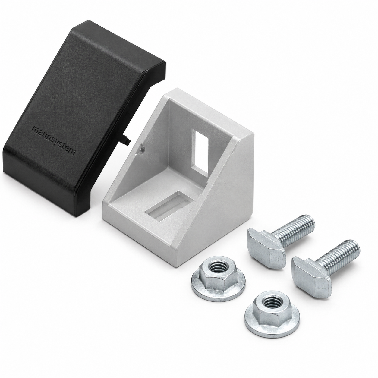 Winkelsatz 45x45, weißaluminium-10