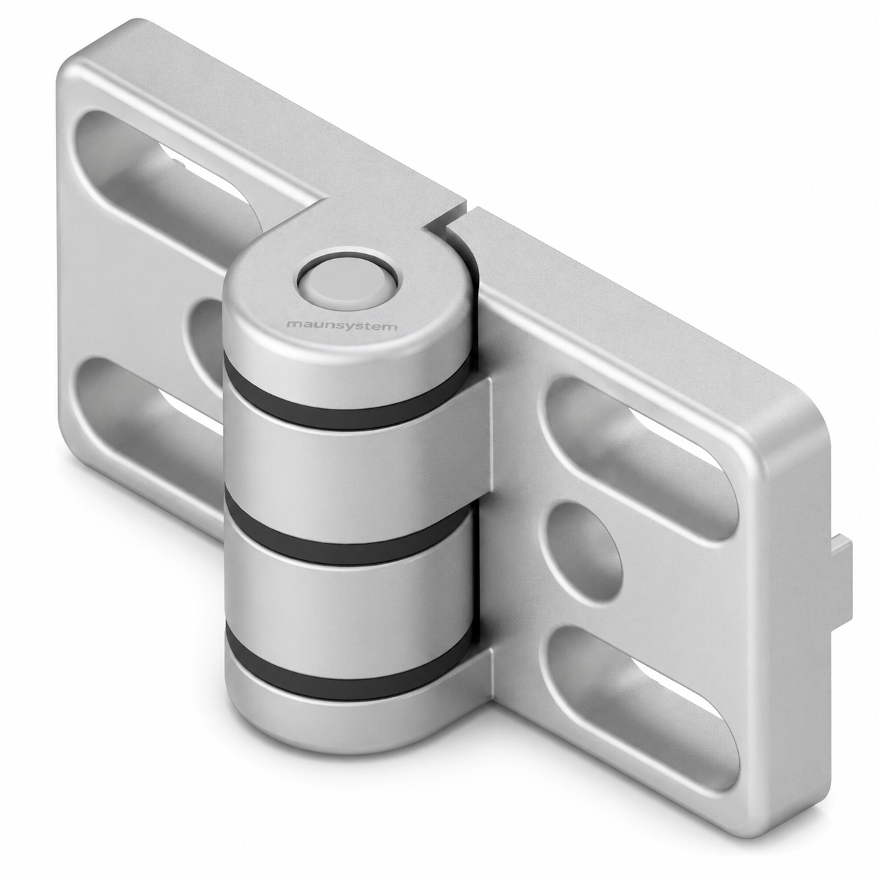 Zawias 8 40 Zn, białe aluminium zbliżone do RAL 9006